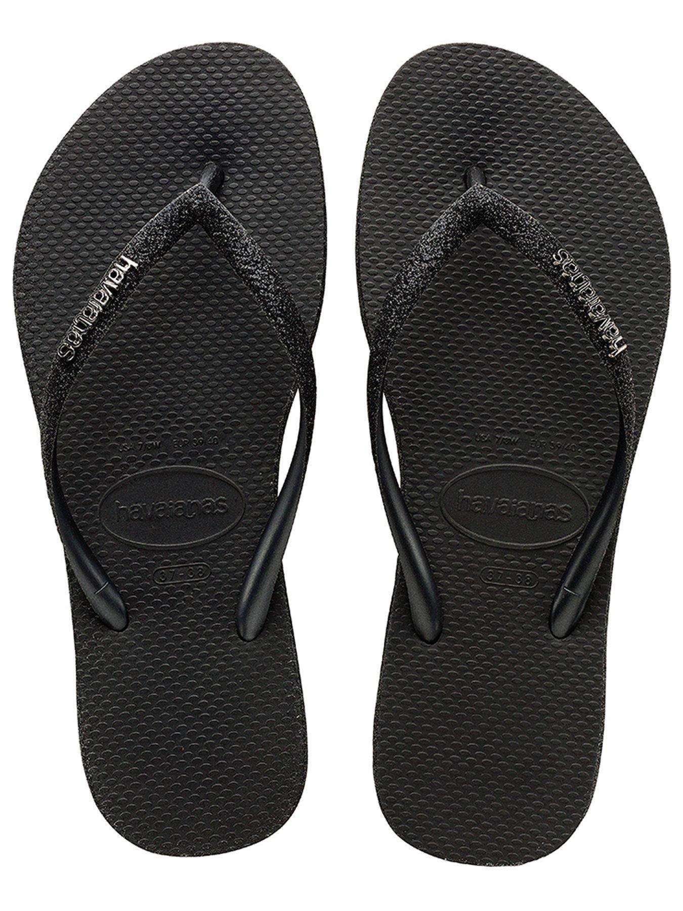 Image 4 of 5 of Havaianas Slim Sparkle Flip Flop - Black