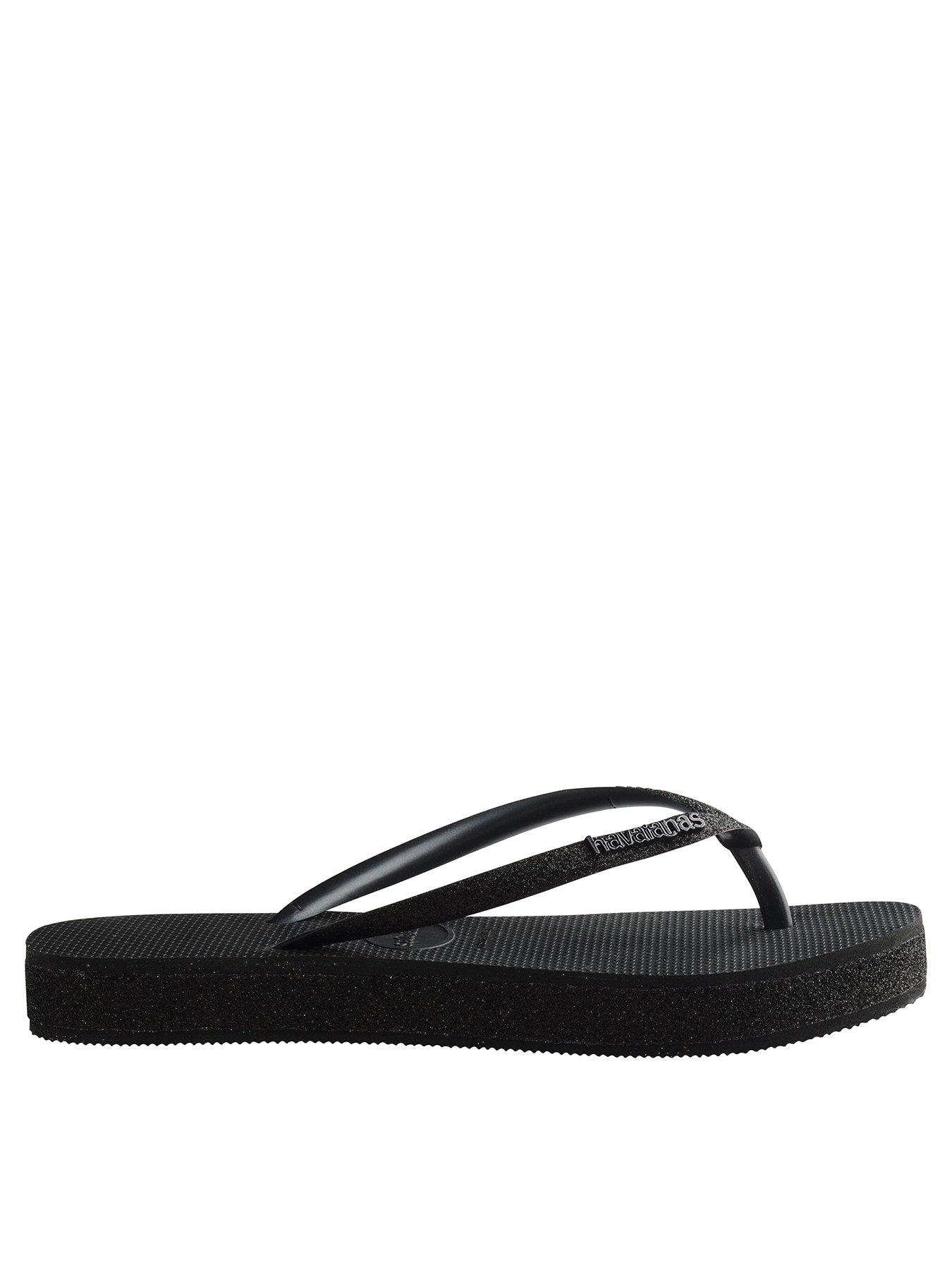 Havaianas Hav. Slim Flatform Sparkle -black | Very.co.uk