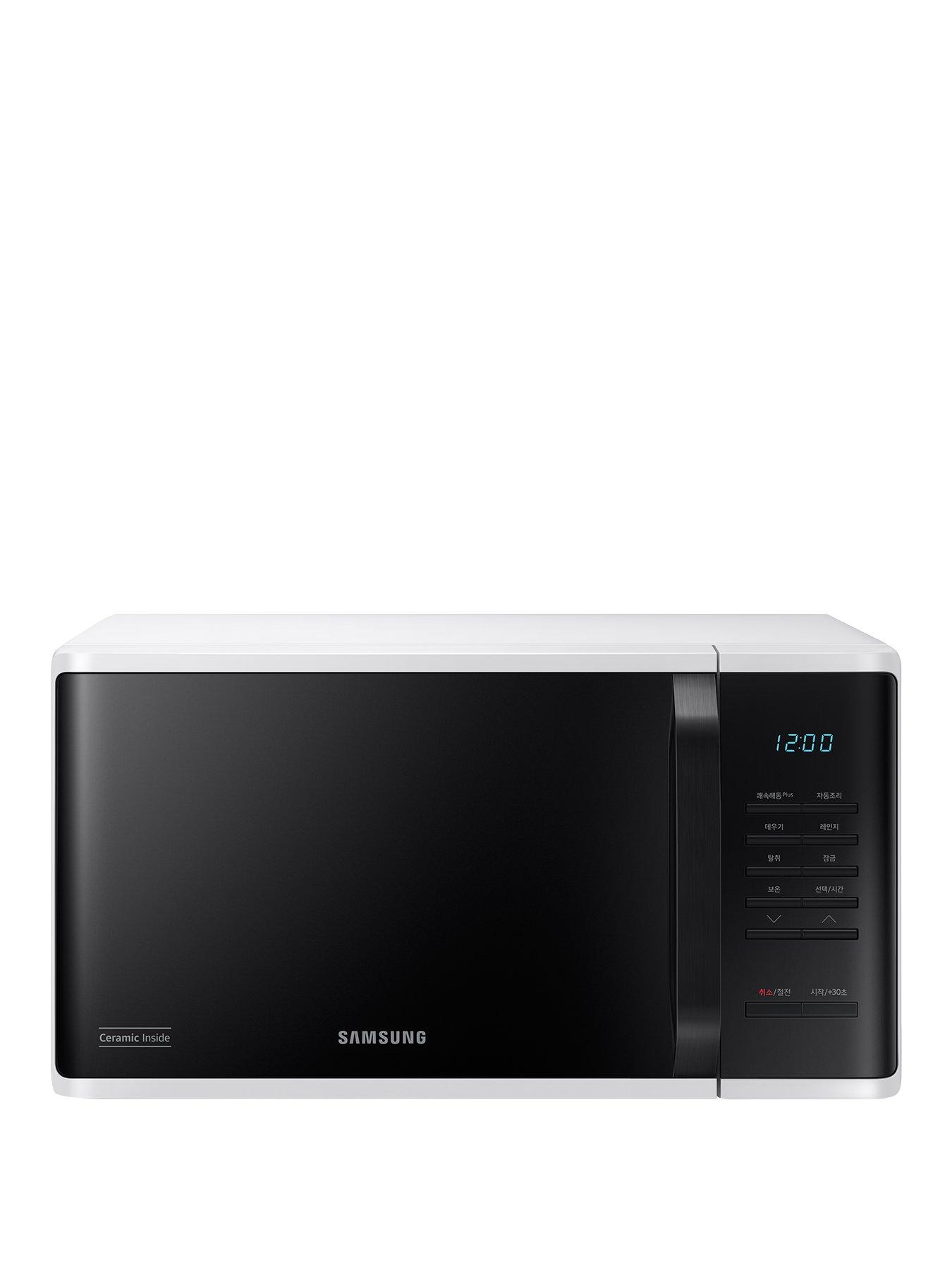 Image 1 of 8 of Samsung MS23K3513AW/EU Solo 23-Litre Microwave with Quick Defrost - White