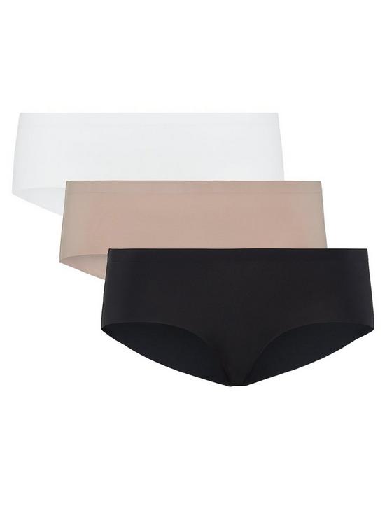 front image of new-look-3-pack-seamless-short-briefs--nbspwhite-black-and-tan