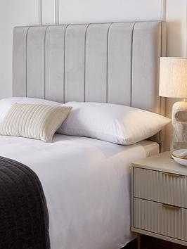 Product photograph of Very Home Marianne Velvet King Headboard - Fsc Certified from very.co.uk