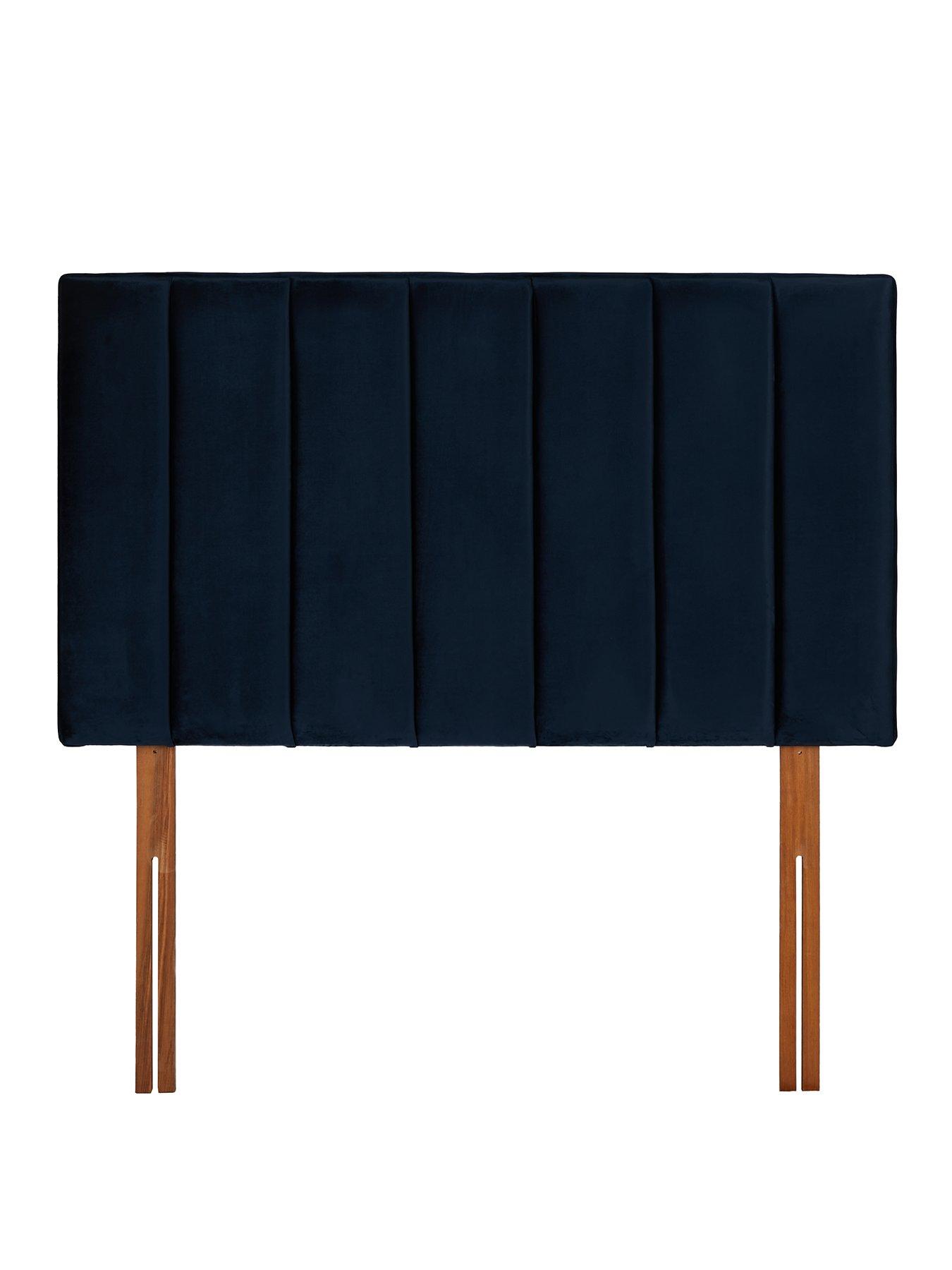 Product photograph of Very Home Marianne Velvet Headboard - Navy from very.co.uk