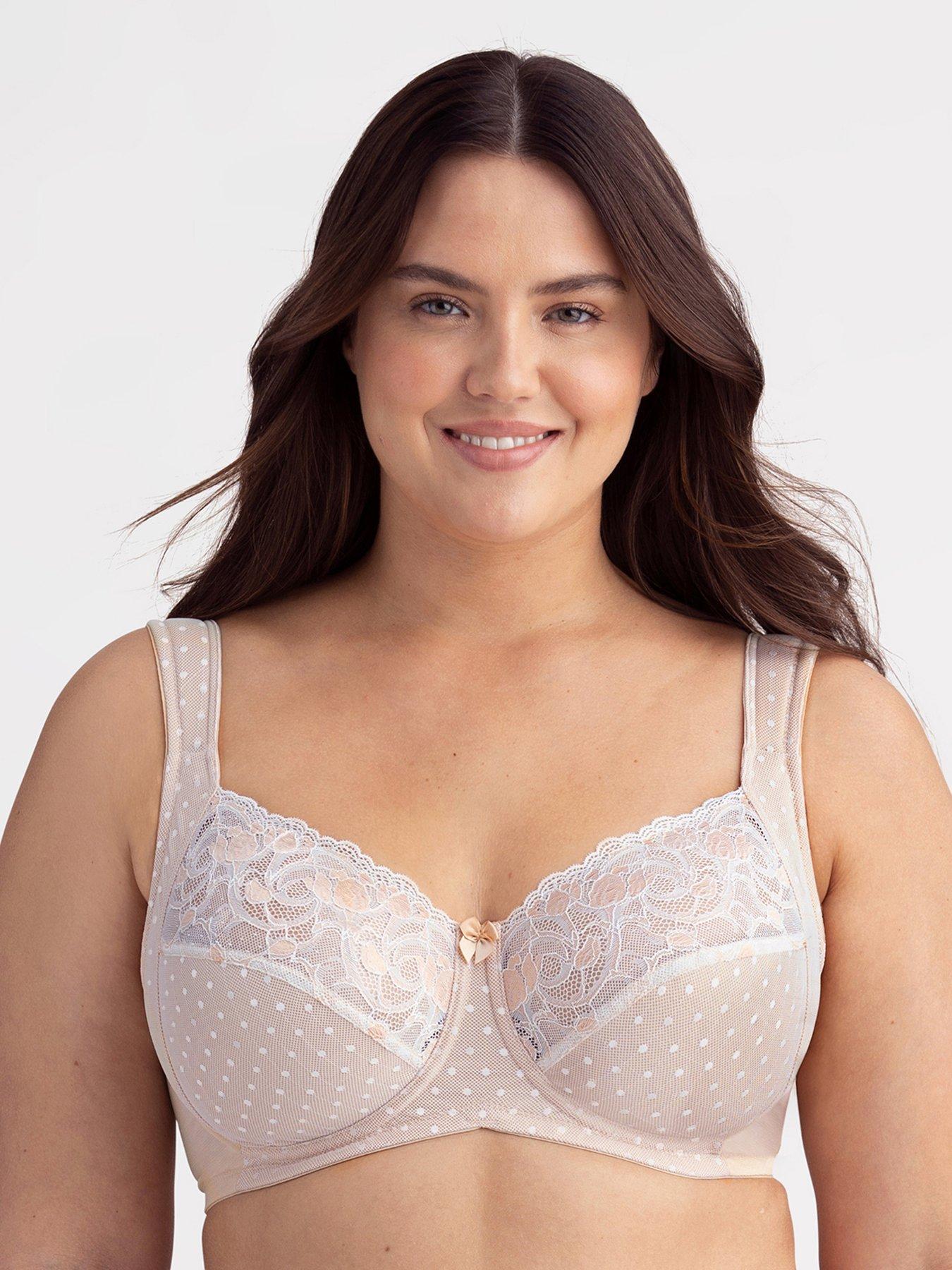 Miss Mary Dotty Delicious Lace Underwired Bra - Beige