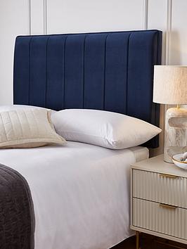 Product photograph of Very Home Marianne Velvet Headboard - Midnight Blue - Fsc Reg Certified from very.co.uk