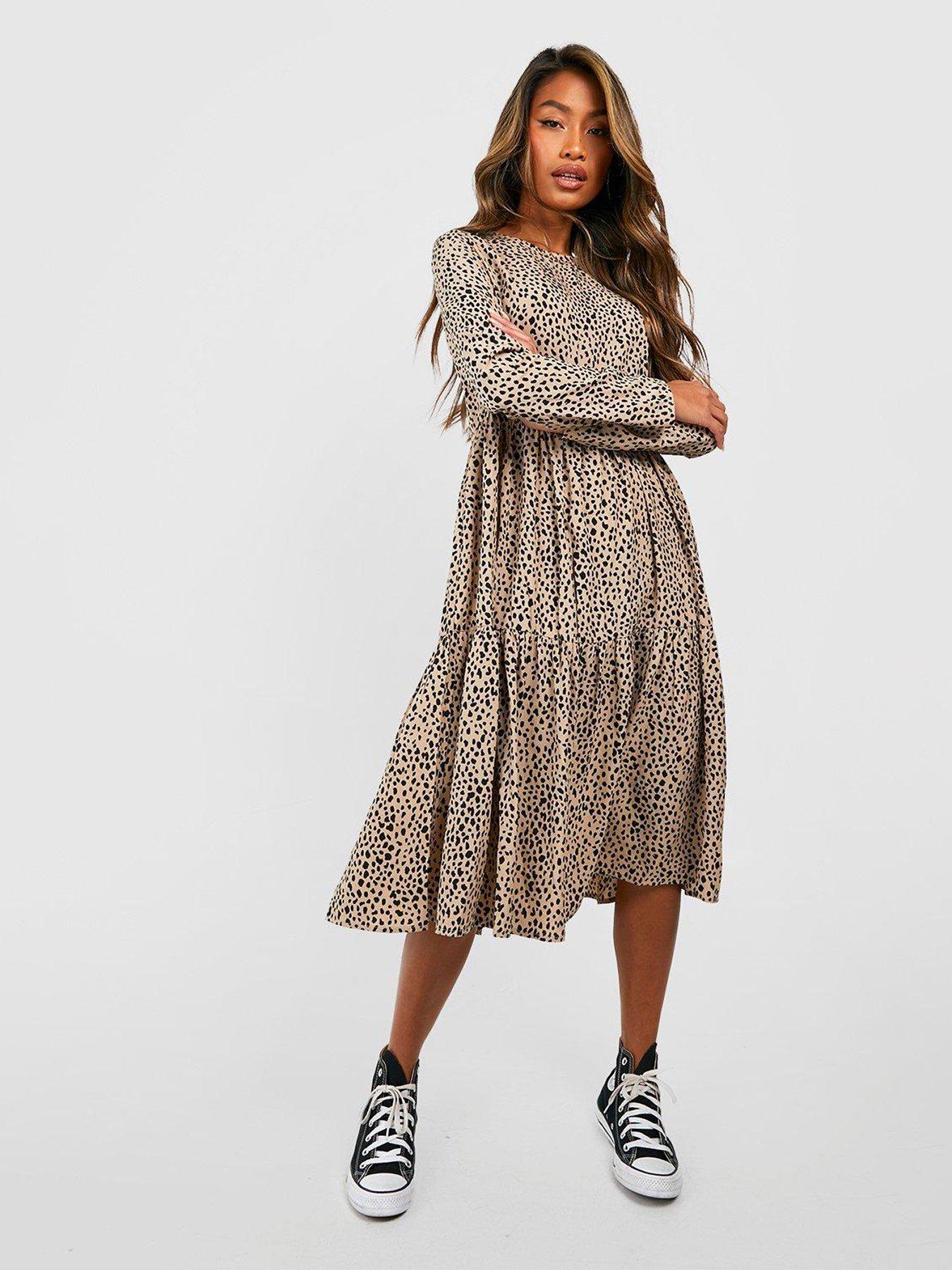 Boohoo dresses hotsell polka dot