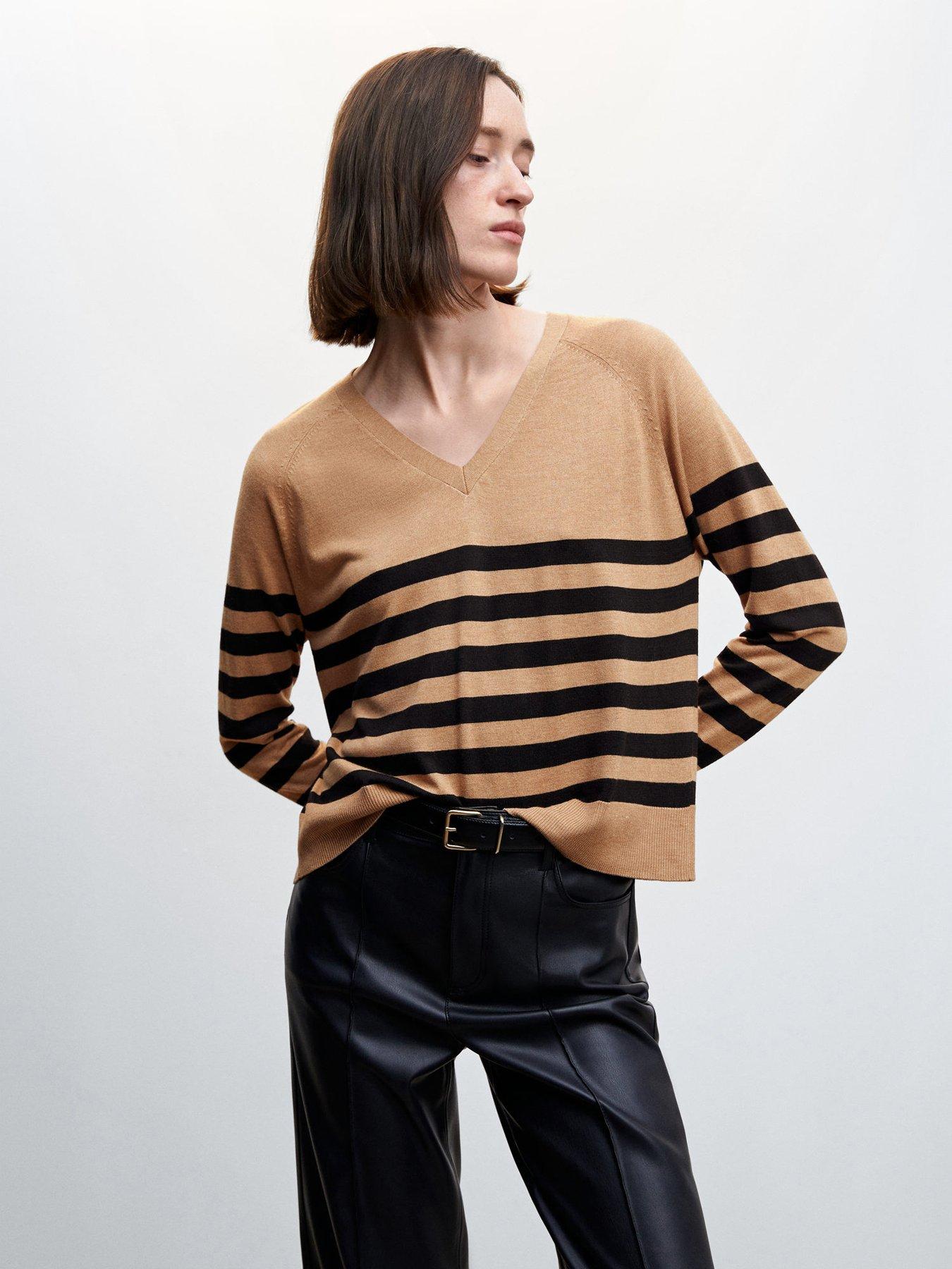 Mango stripe detail clearance jumper