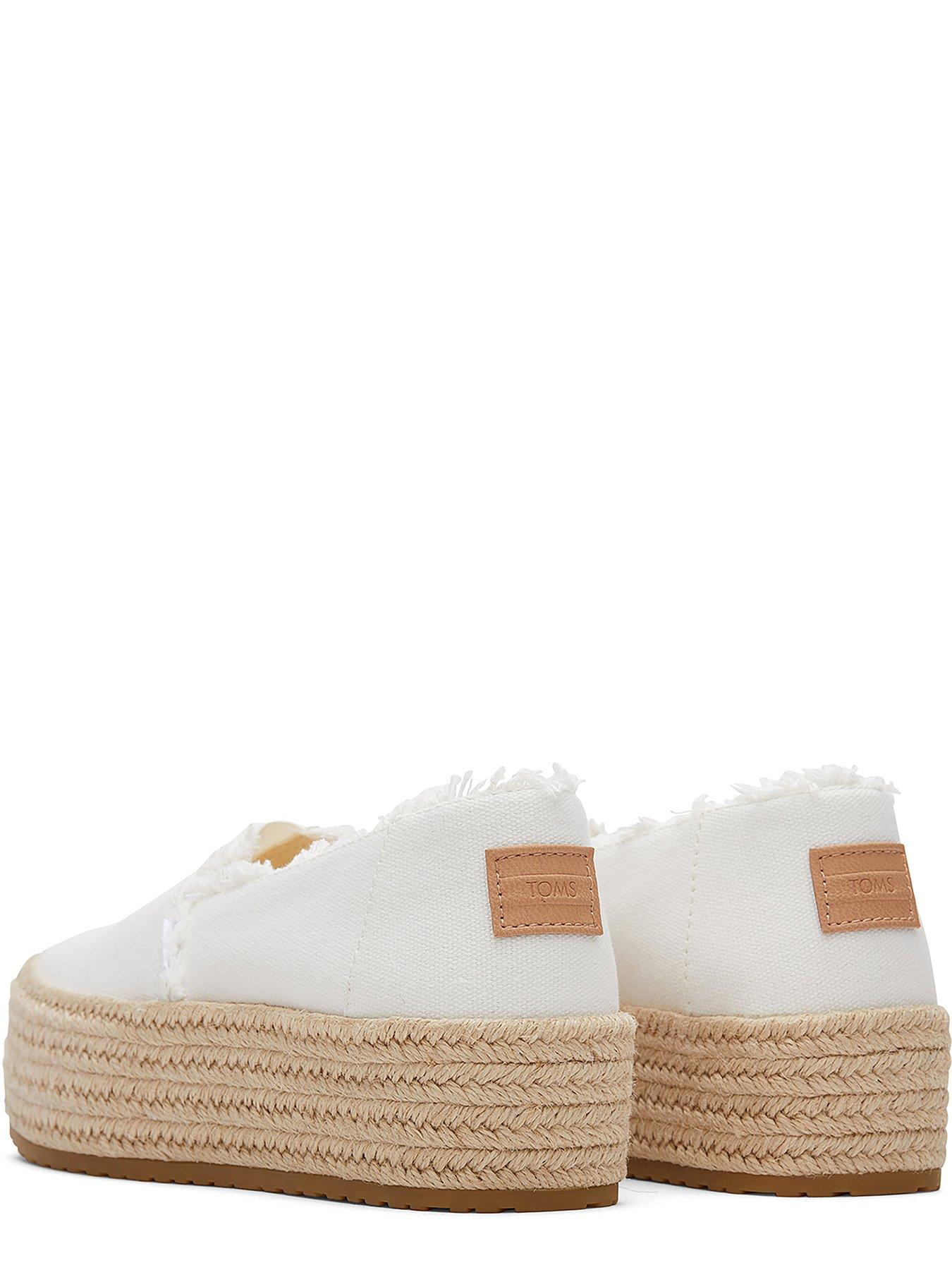 Valencia Platform Espadrille White