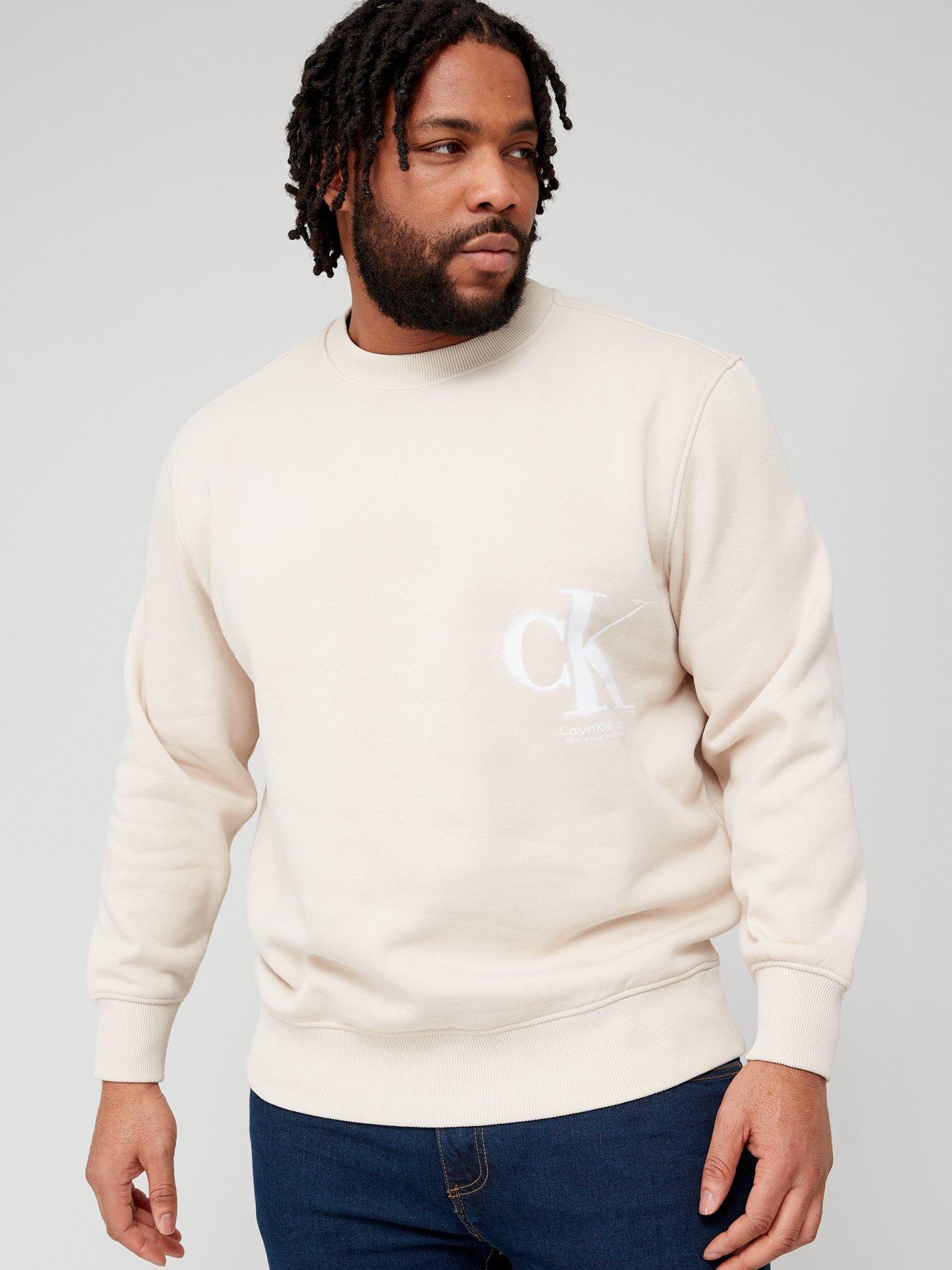 Calvin klein deals sweatshirt beige