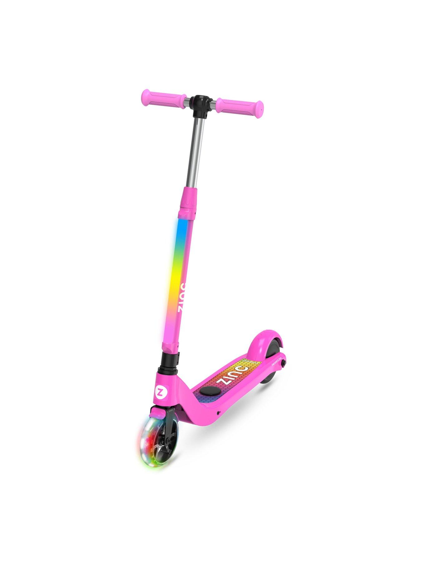 Pink scooter with hot sale light up wheels