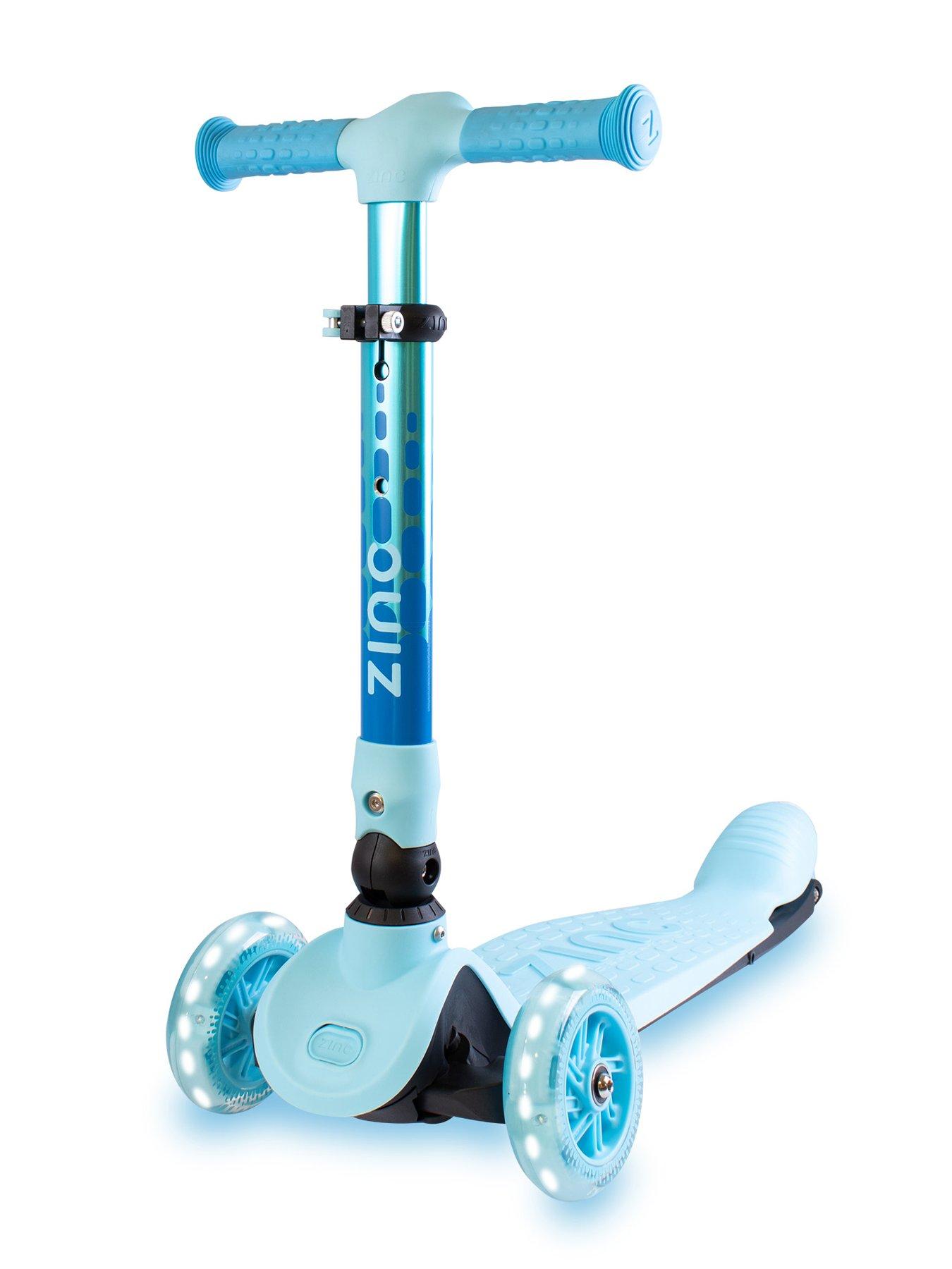 Zinc Three-Wheeled Folding Scooter - Ocean Blue