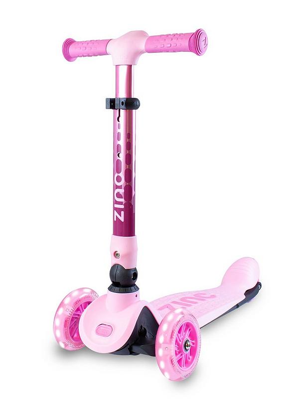 Image 1 of 7 of Flyte Hy-Pro&nbsp;Zinc Three-Wheeled Folding Flyte Scooter Ruby Pink