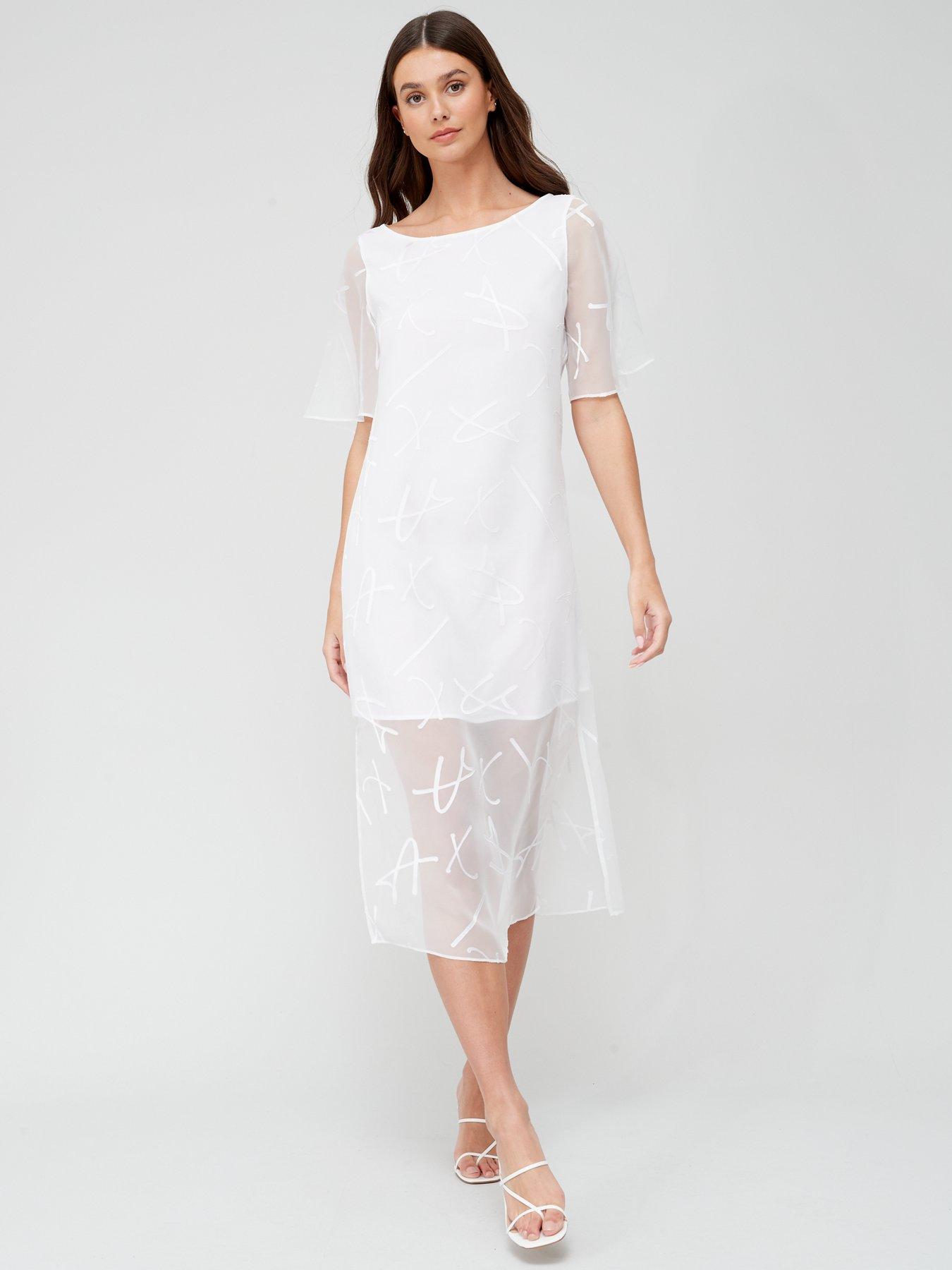 White armani dress new arrivals