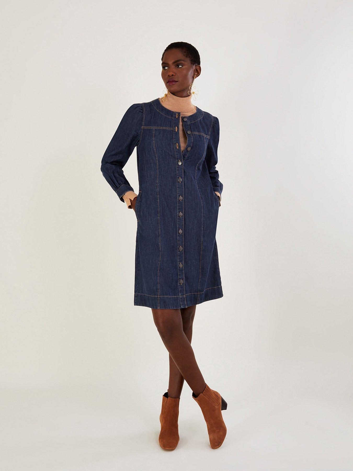 Denim summer dress clearance uk