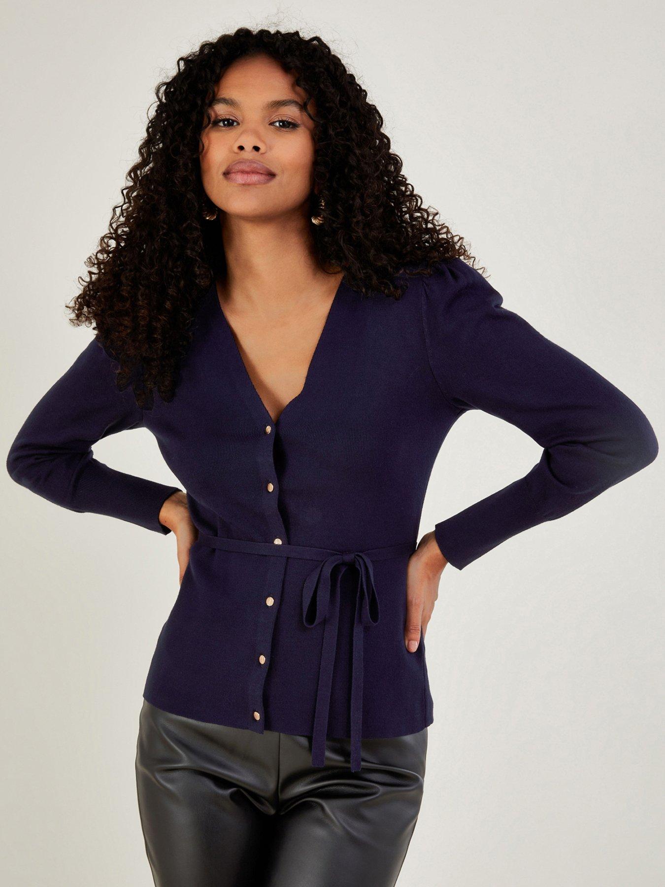 Navy smart outlet cardigan