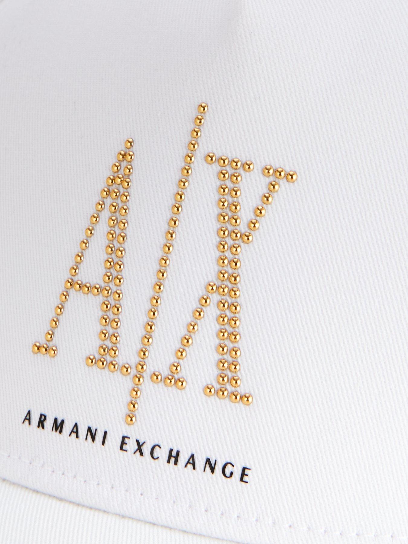 Armani Exchange Logo Cap - White 