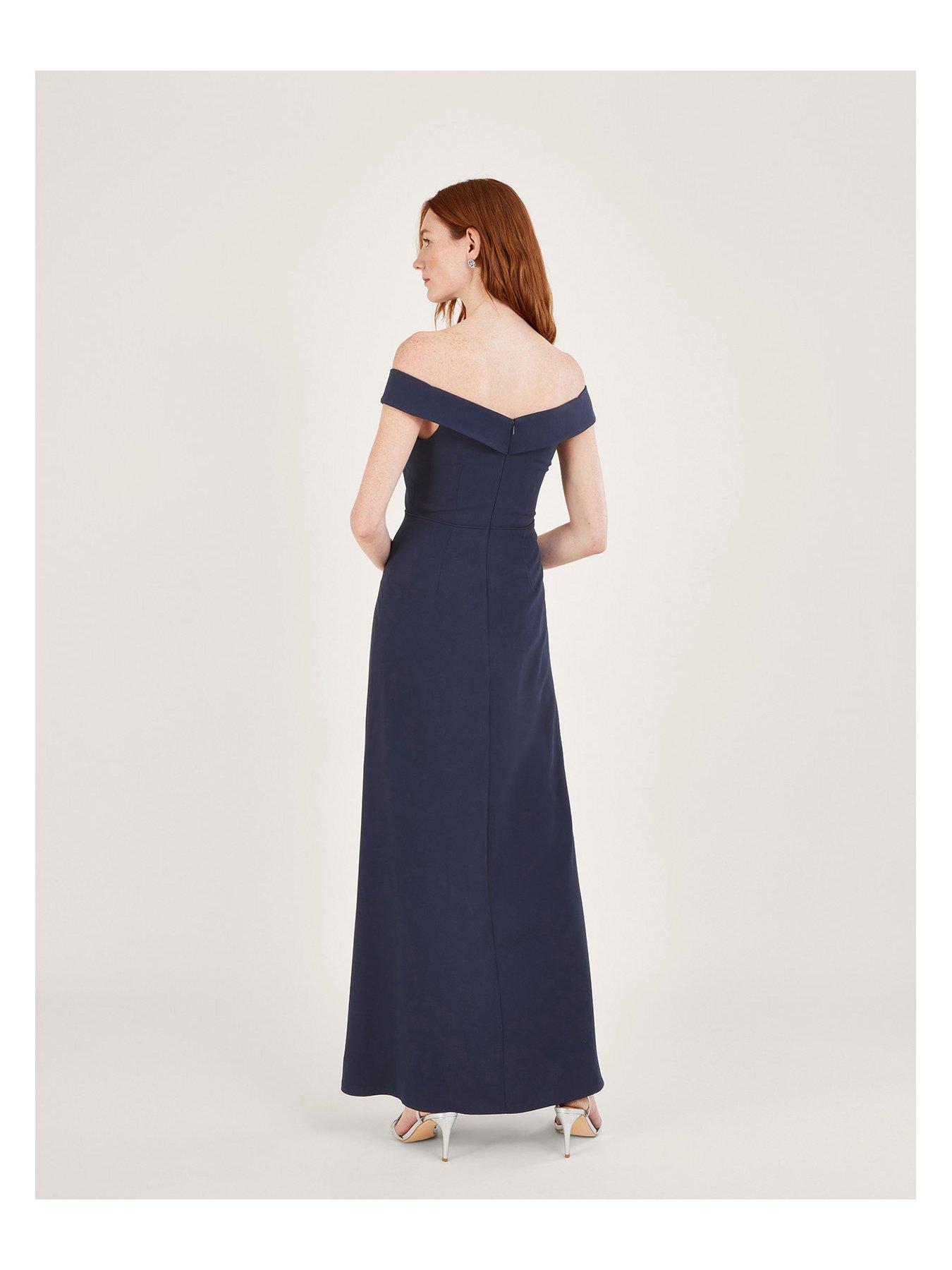 Bardot maxi bridesmaid dress hotsell