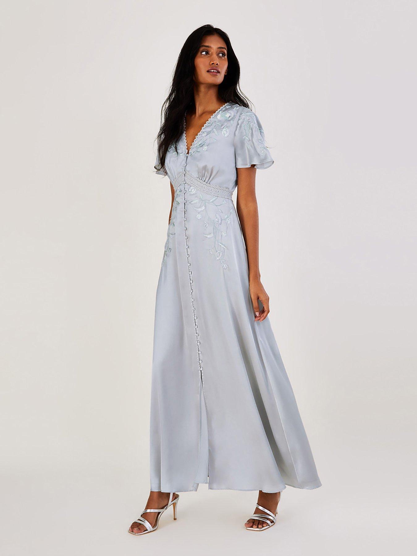 Lena Lace Maxi Dress Blue