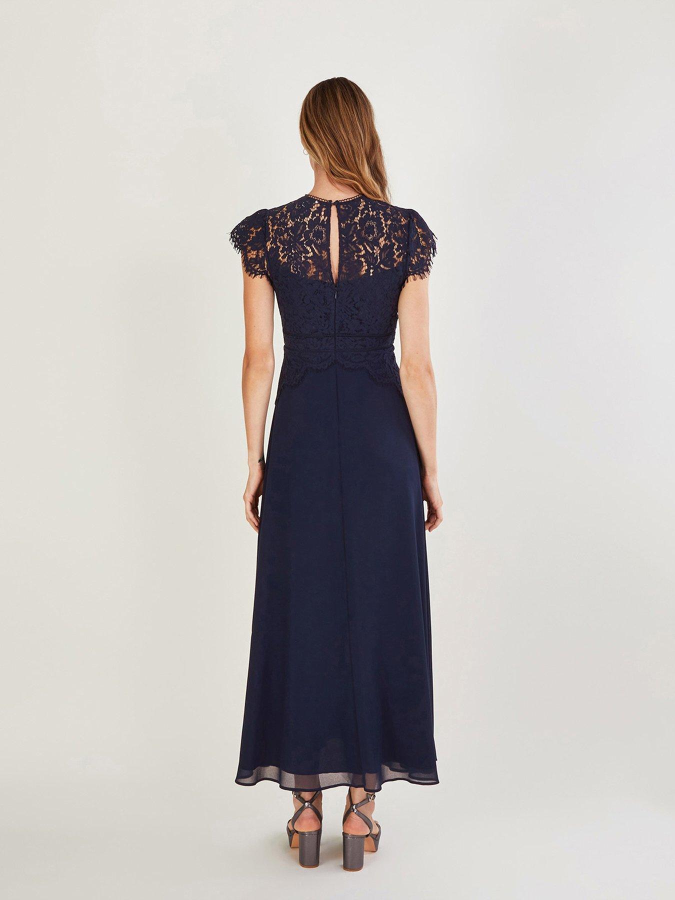 Image 2 of 6 of Monsoon Louise Lace Maxi Bridesmaid Dress