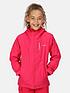  image of regatta-junior-girls-calderdale-ii-waterproof-shell-jacket-pink