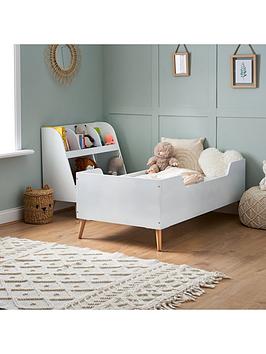 Product photograph of Obaby Maya Toddler Bed - White With Natural from very.co.uk