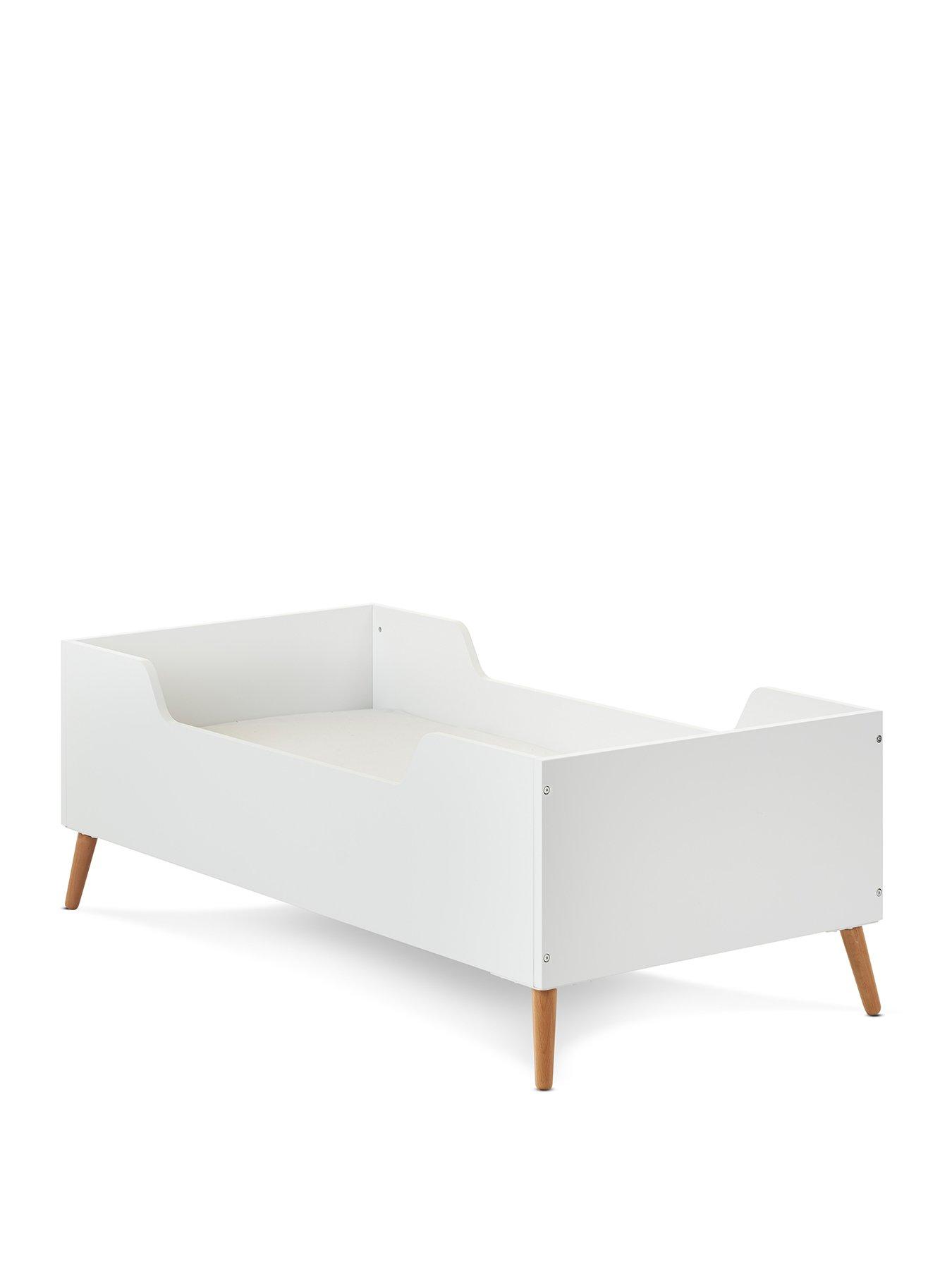 Image 2 of 3 of Obaby Maya Toddler Bed - White with Natural