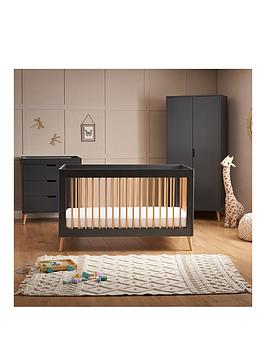 Product photograph of Obaby Maya 3 Piece Room Set - Slate With Natural from very.co.uk