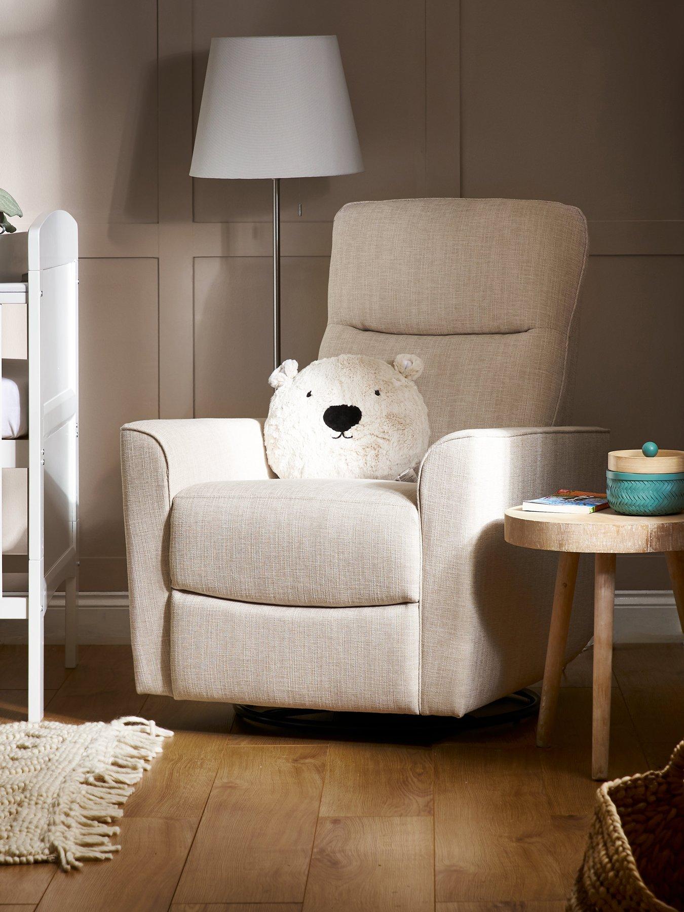 undefined Savannah Swivel Glider Recliner Chair - Oatmeal