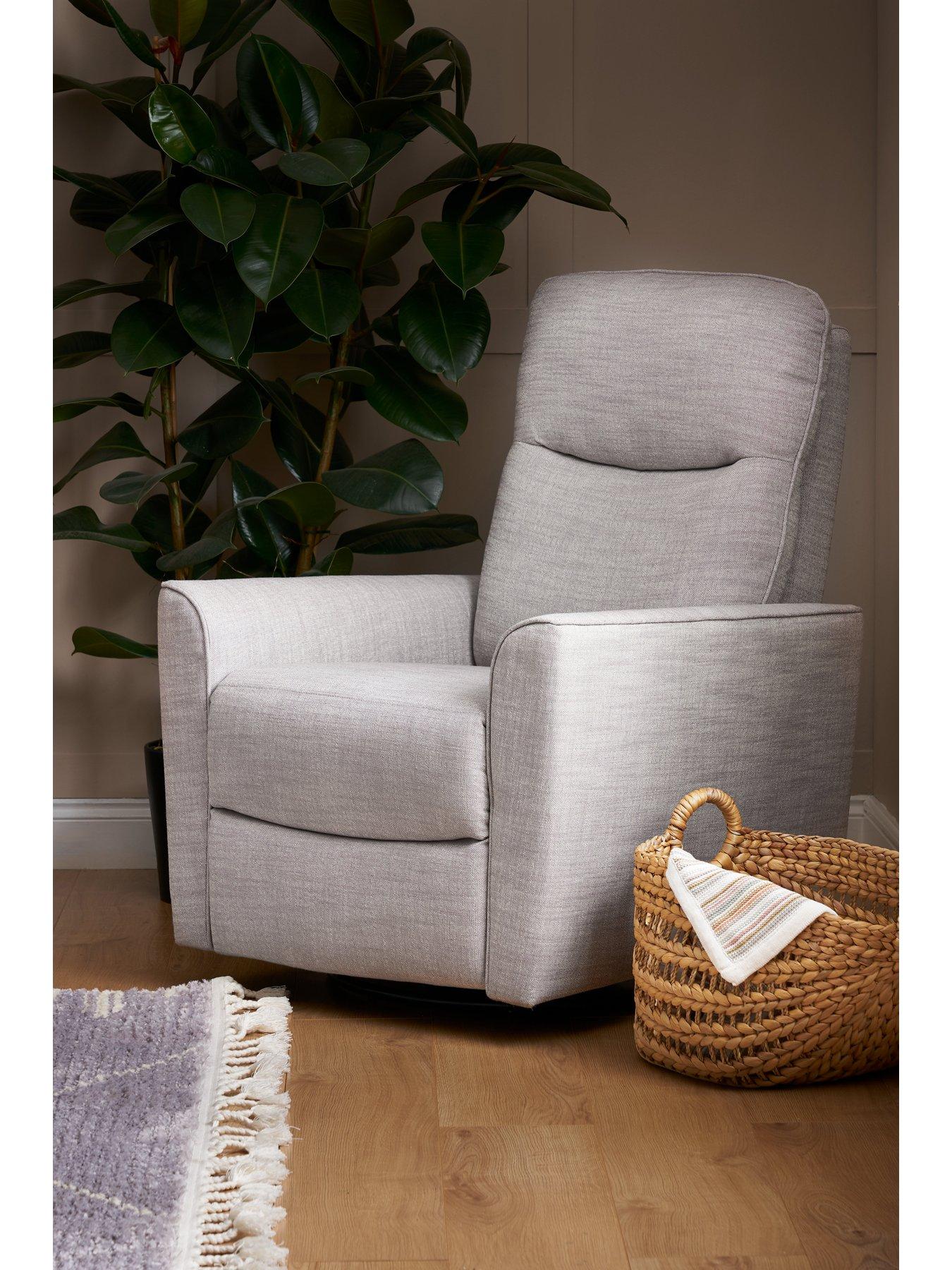 undefined Savannah Swivel Glider Recliner Chair - Pebble