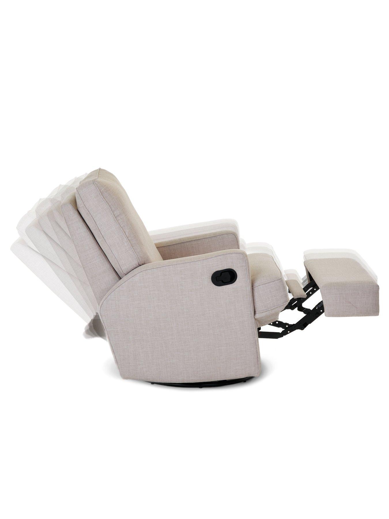 Image 5 of 6 of Obaby Madison Swivel Glider Recliner Chair - Oatmeal