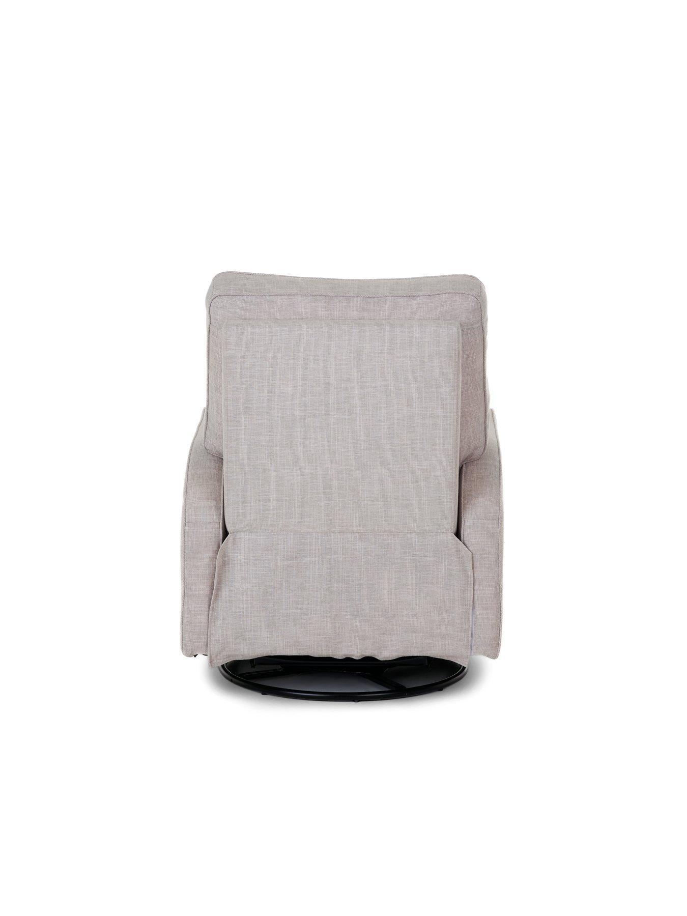 Image 6 of 6 of Obaby Madison Swivel Glider Recliner Chair - Oatmeal