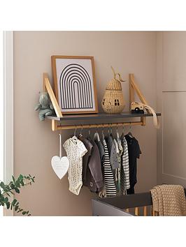 Product photograph of Obaby Maya Shelf - Slate With Natural from very.co.uk