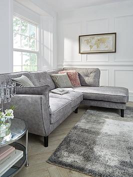 Product photograph of Very Home Paulo Fabric Right Hand Corner Chaise Sofa from very.co.uk