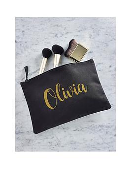 Product photograph of Love Abode Personalised Make Up Bag from very.co.uk