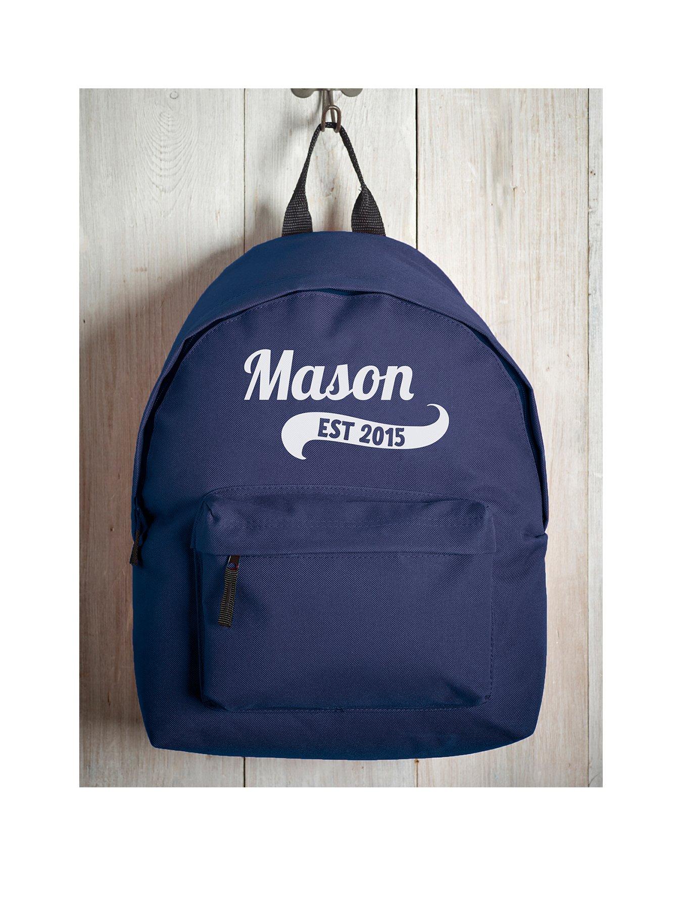 Personalised name online backpack