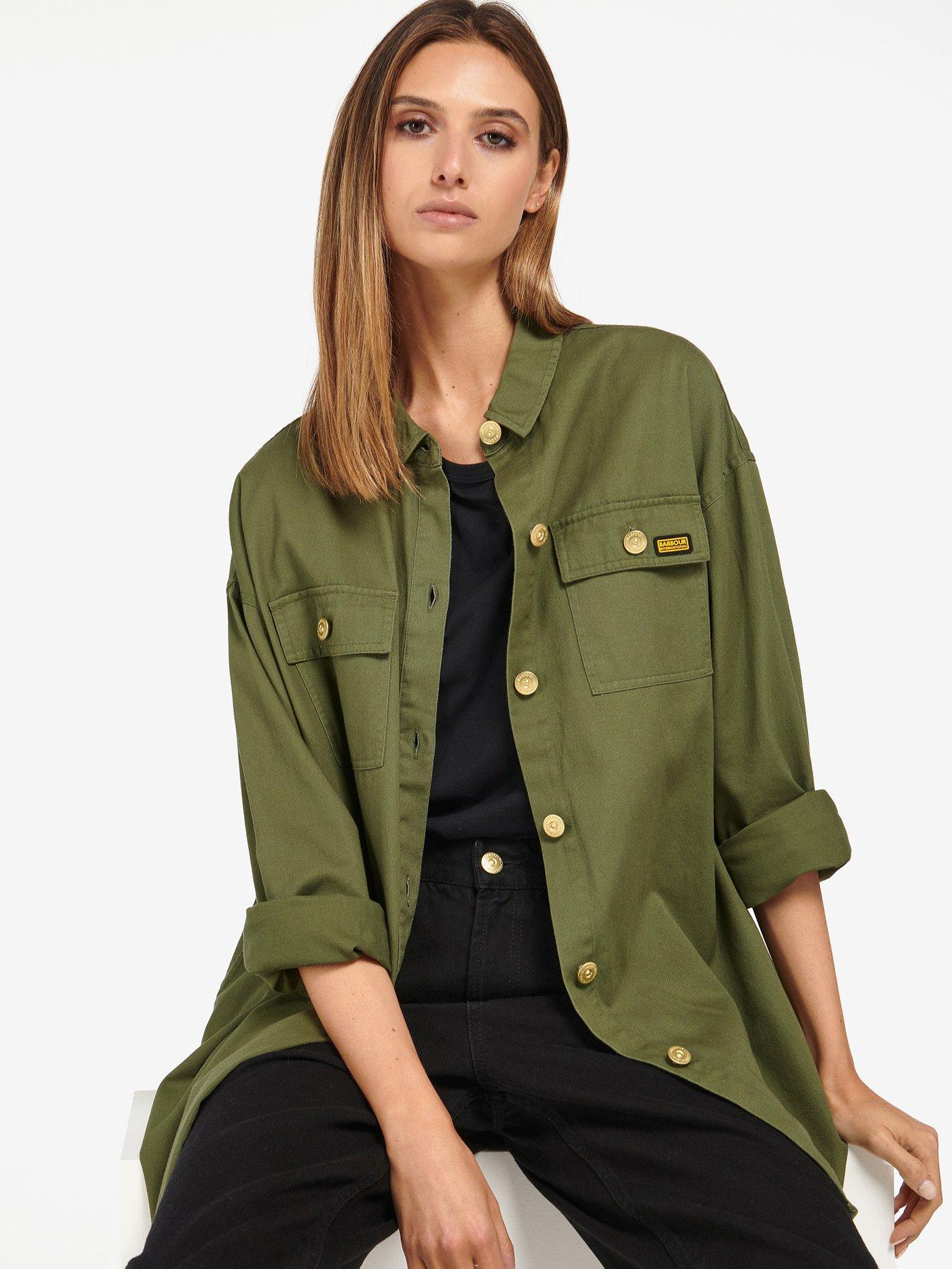 Women's Green Coats & Jackets | Khaki & Forest Green 
