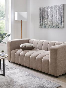 Product photograph of Very Home Jay 3 Seater Fabric Sofa - Taupe - Fsc Reg Certified from very.co.uk