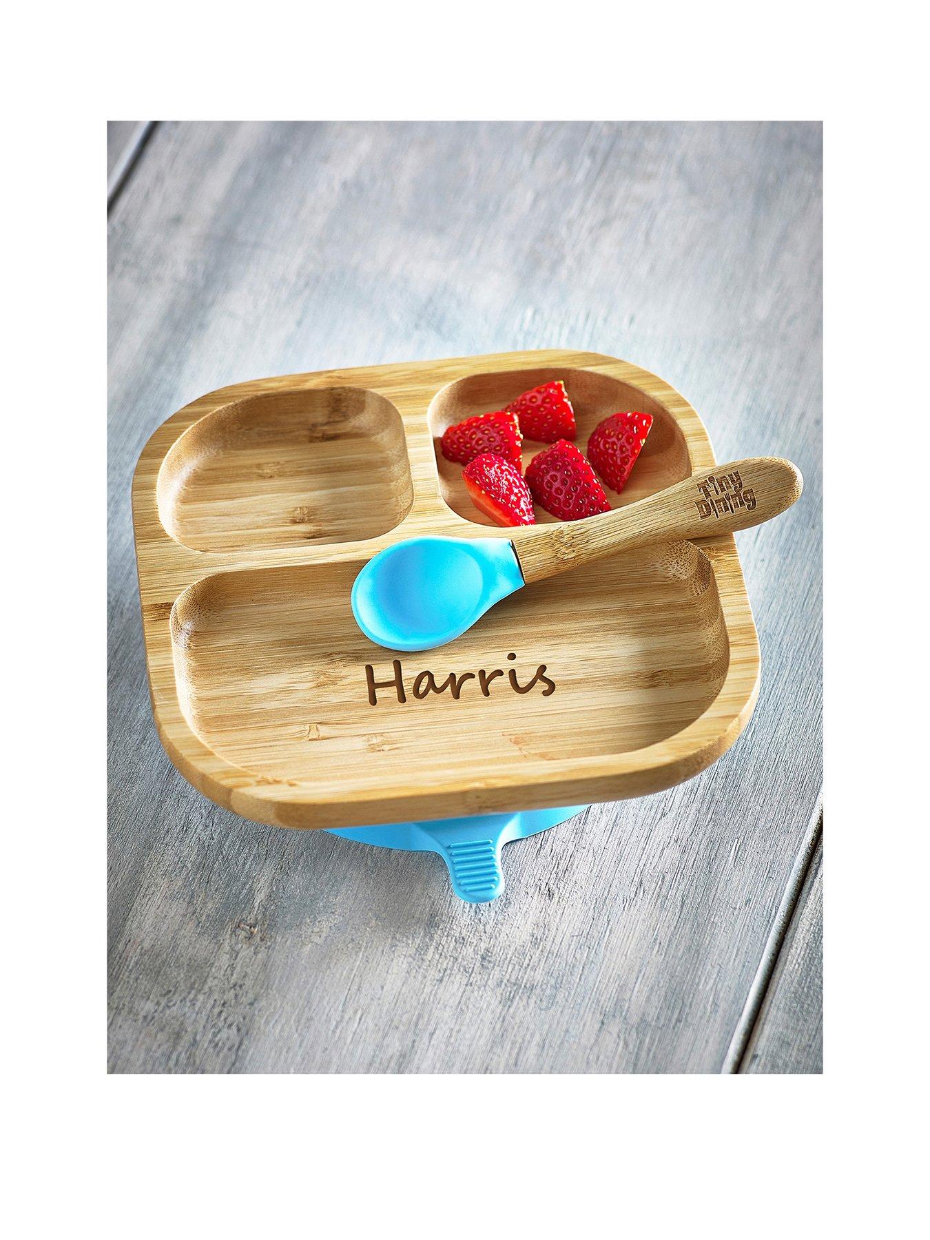 Love Abode Personalised Baby Dinner Plate  &  Spoon