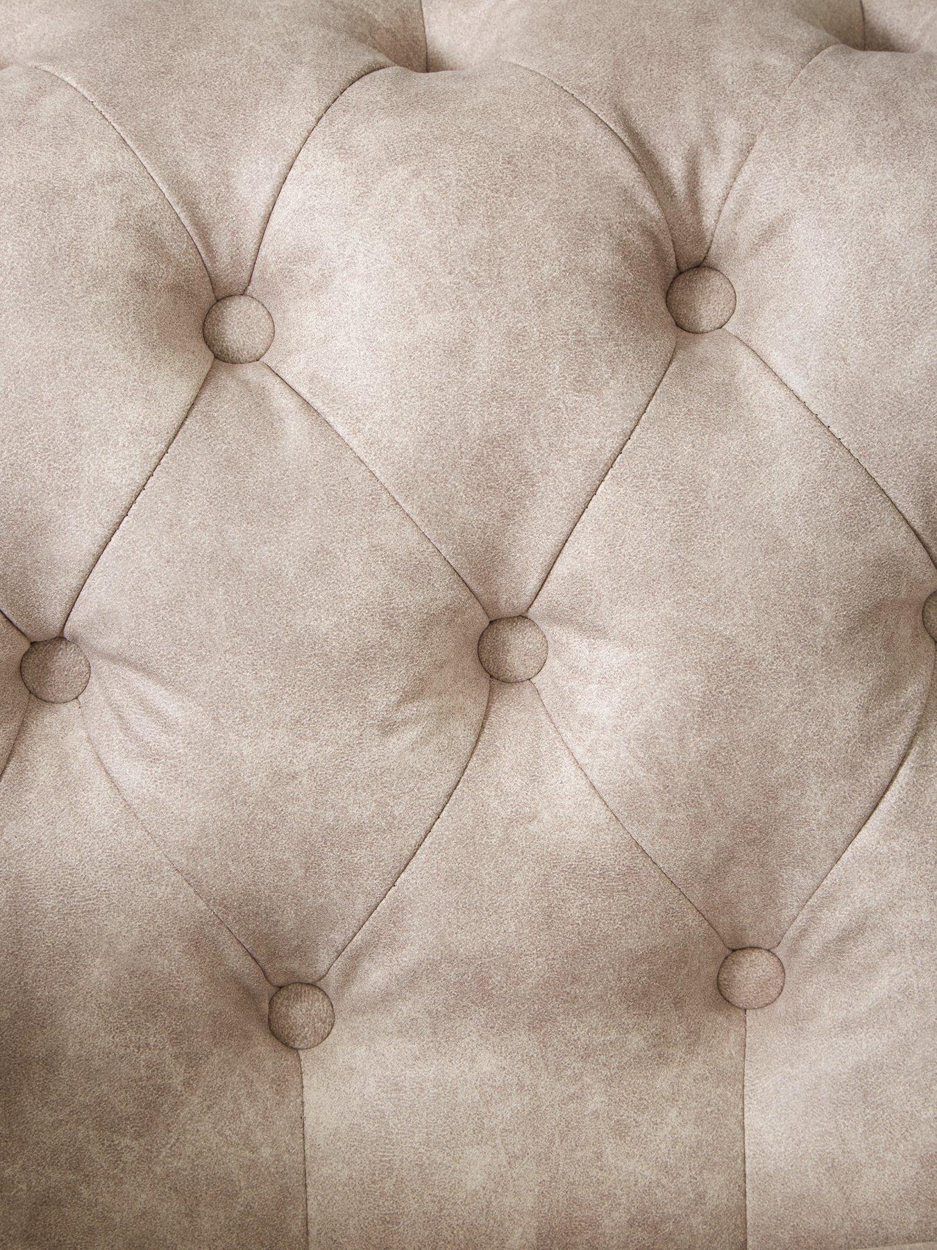 Image 4 of 6 of The Very Collection Chester&nbsp;Leather Look&nbsp;Left Hand Corner Chaise&nbsp;- FSC&reg; Certified