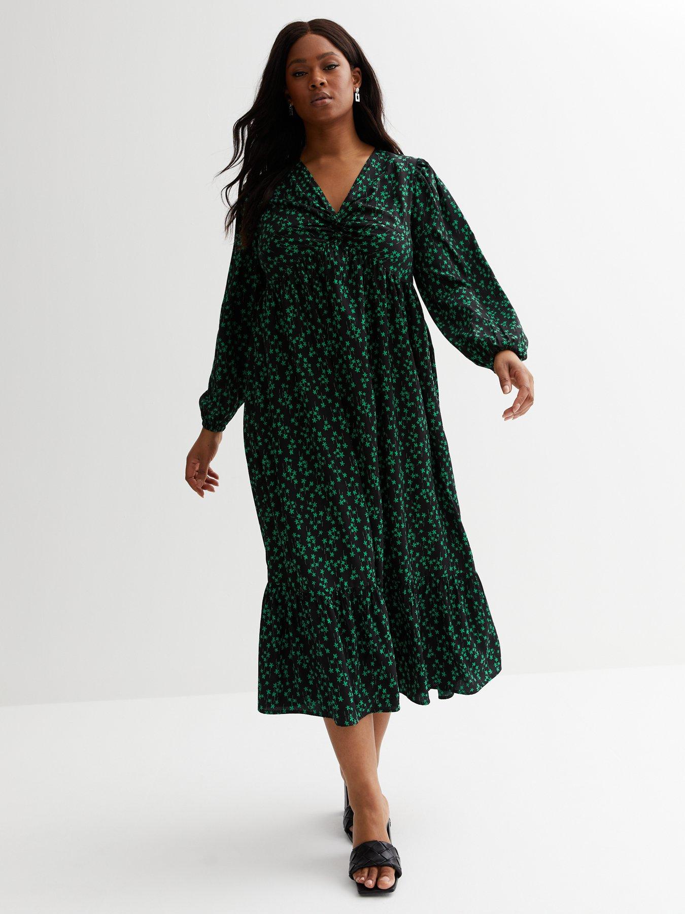 New look ditsy outlet midi dress