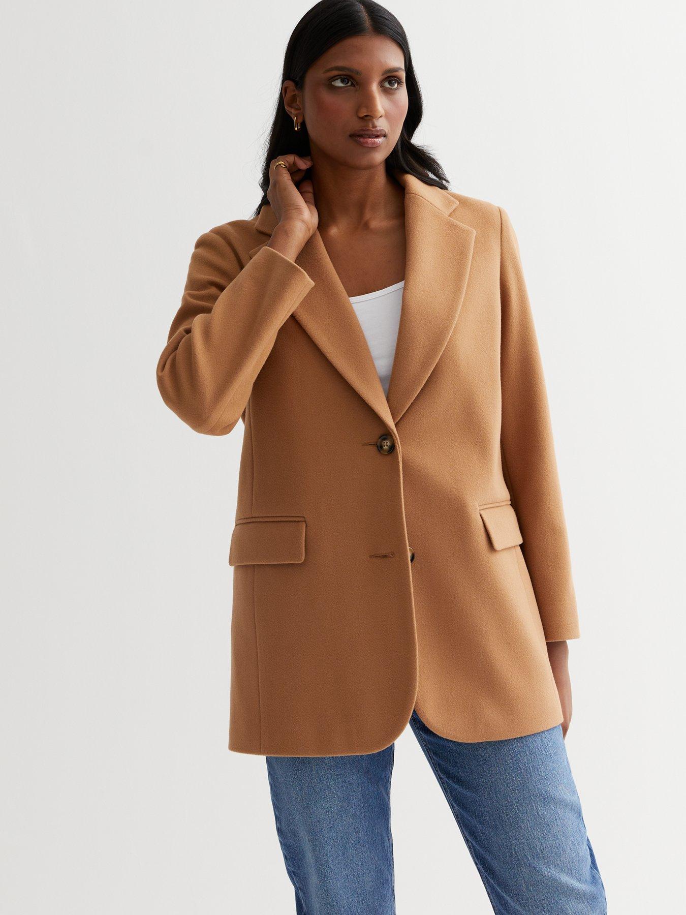 Stone Check Revere Collar Belted Trench Coat