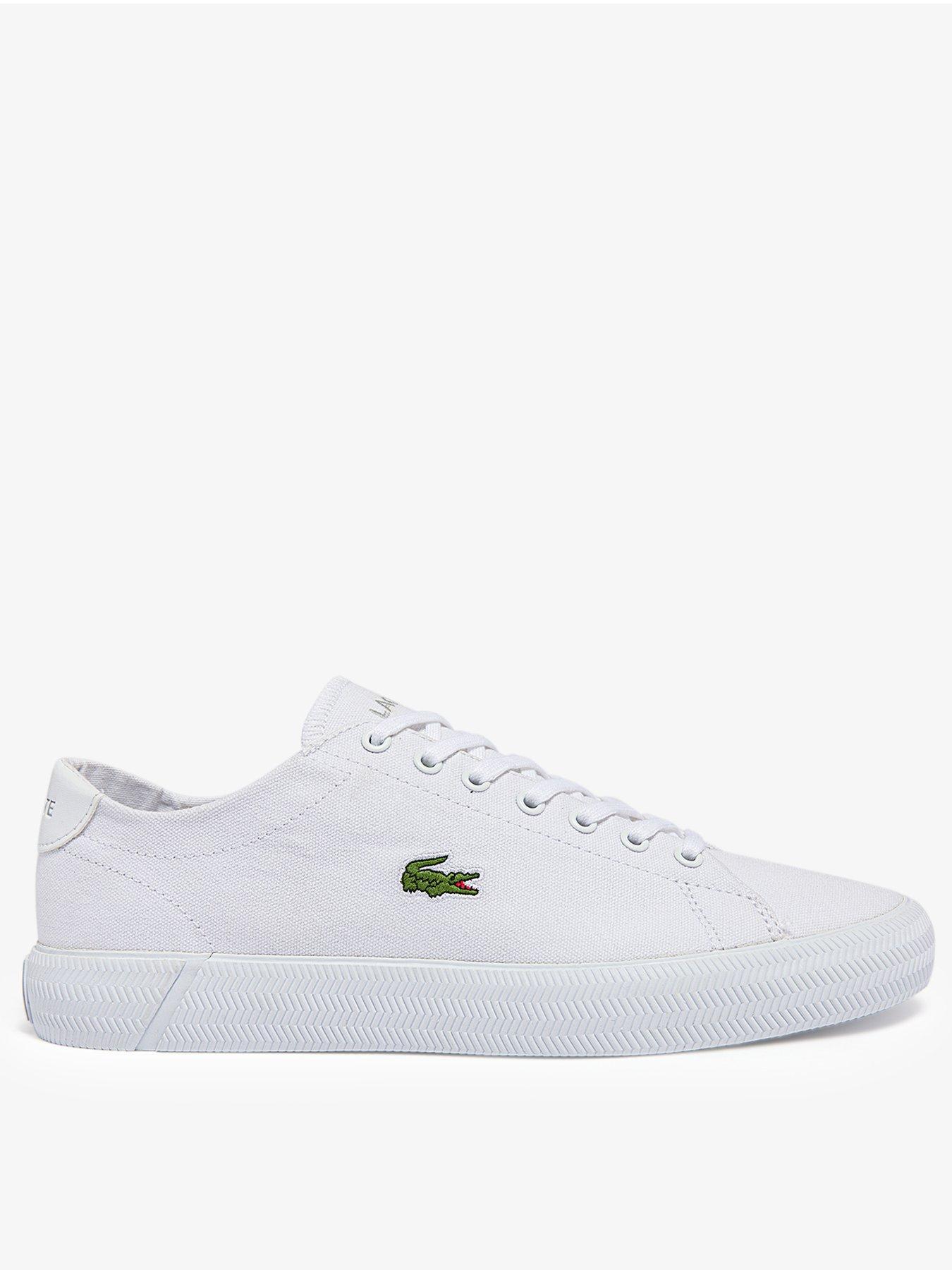 Lacoste Gripshot Bl 21 Canvas Trainer - White | very.co.uk