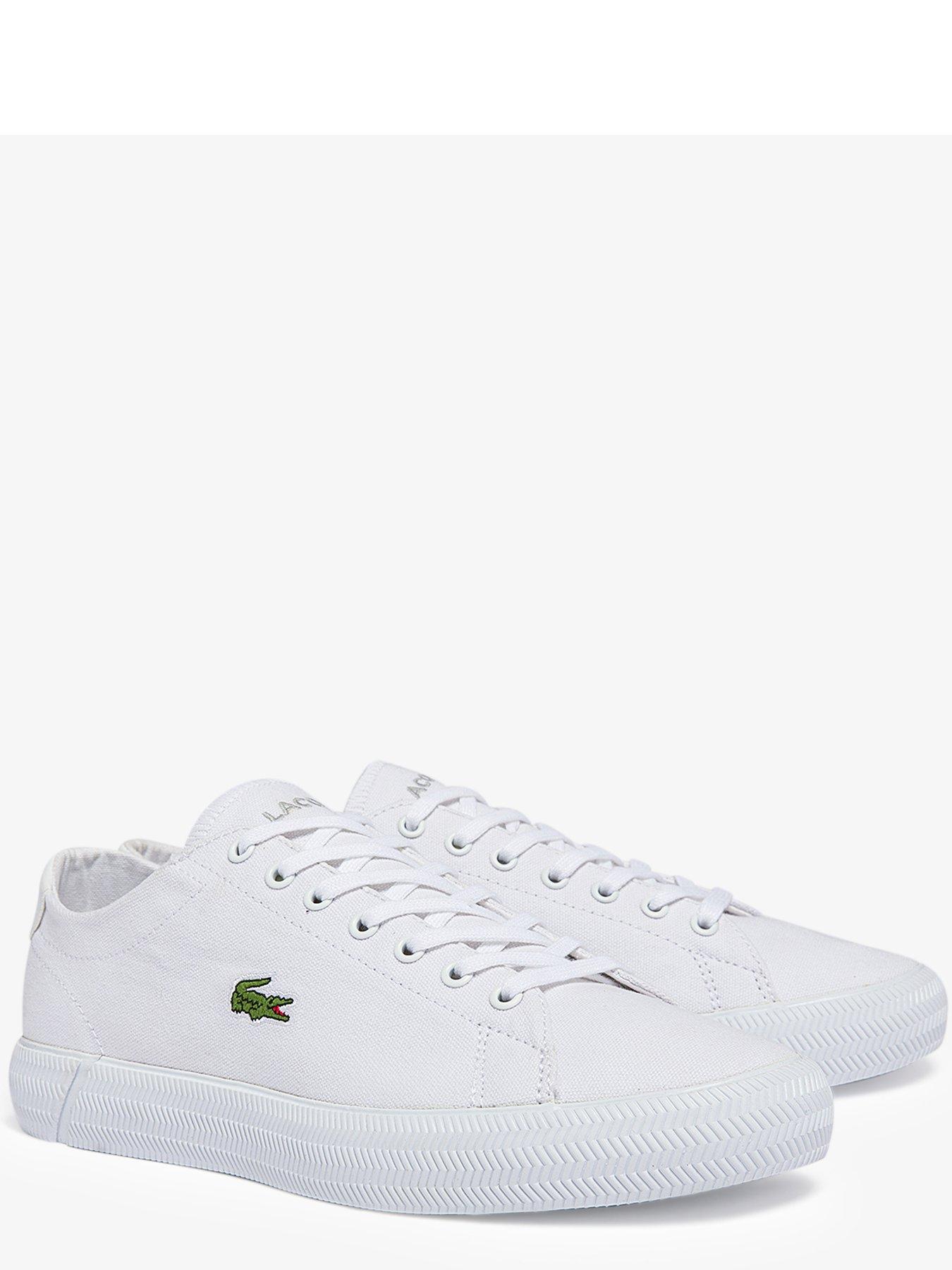 Lacoste Gripshot Bl 21 Canvas Trainer - White | Very.co.uk