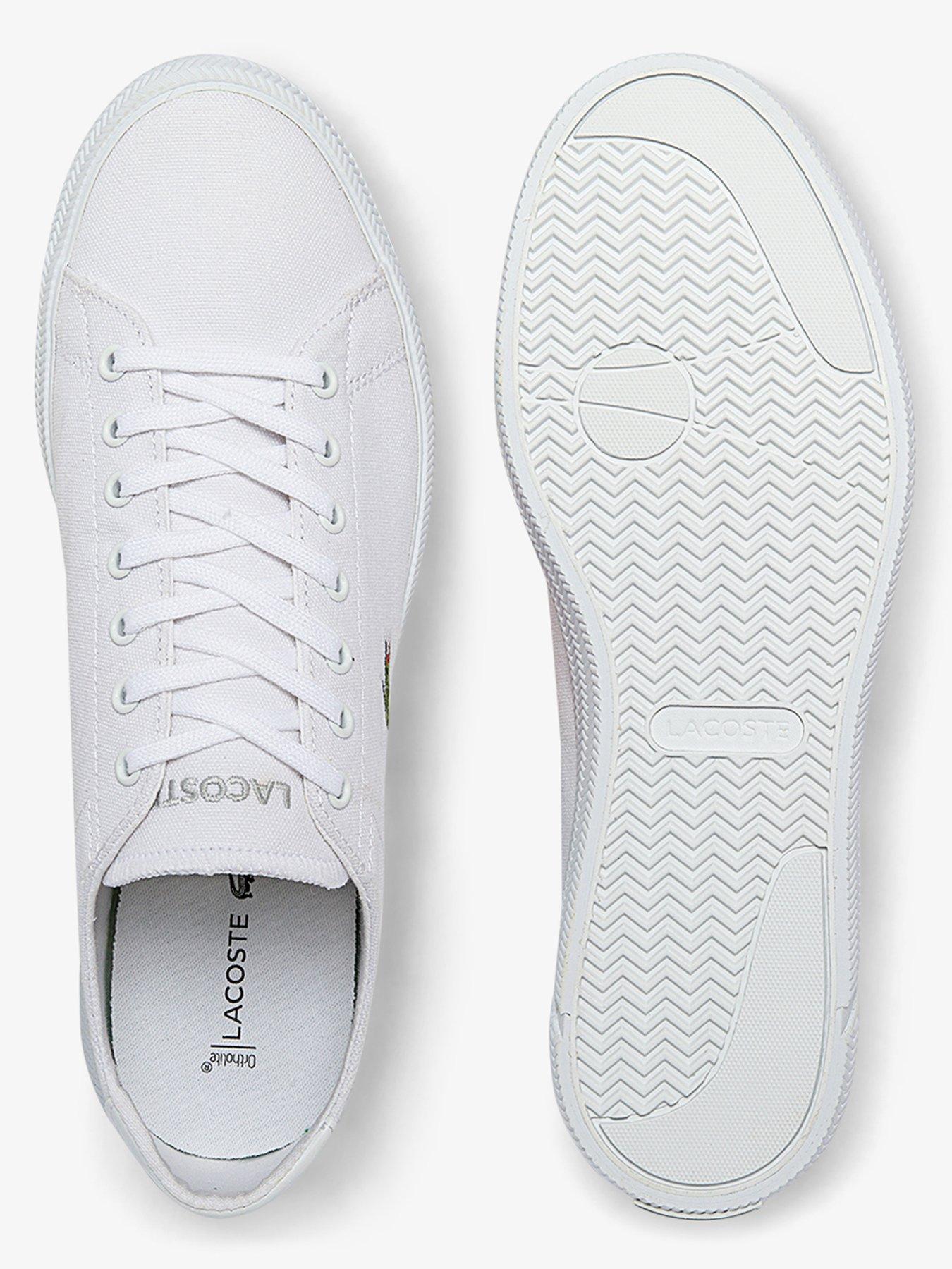 Lacoste Gripshot Bl 21 Canvas Trainer - White | Very.co.uk