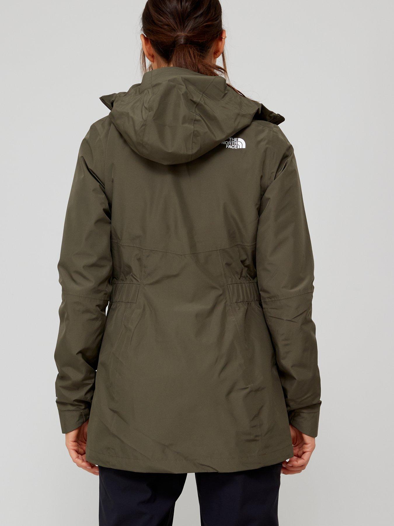 THE NORTH FACE Women's Hikesteller Parka Shell Jacket Green very.co.uk