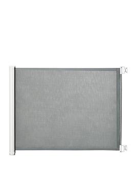 Product photograph of Pawhut Retractable Safety Gate Dog Pet Guard Barrier Folding Protector Home Doorway Room Divider Stair Guard Grey 115l X 82 5h Cm from very.co.uk