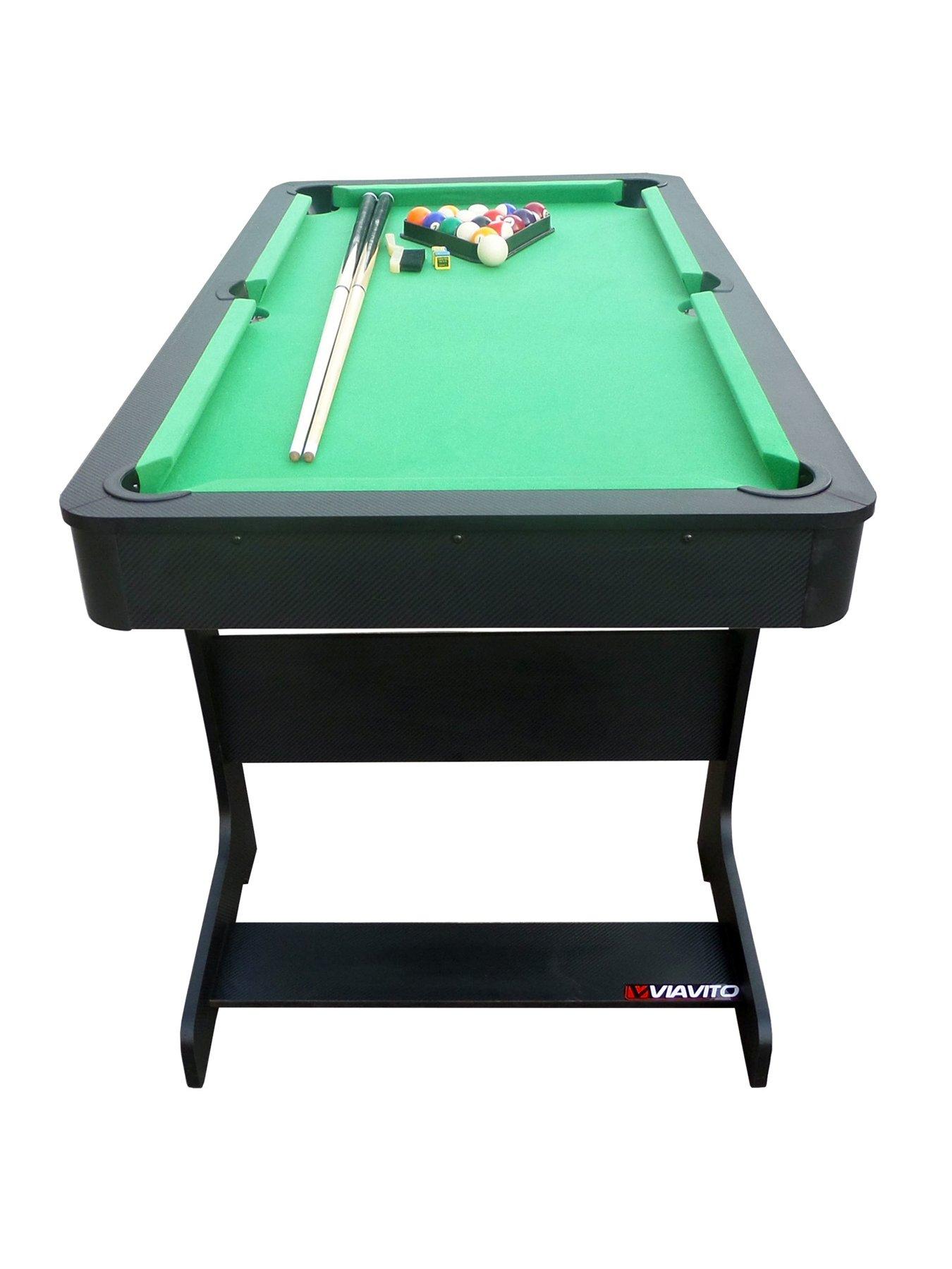 Viavito PT100X 5ft Folding Pool Table For Easy Convenient Storage With ...