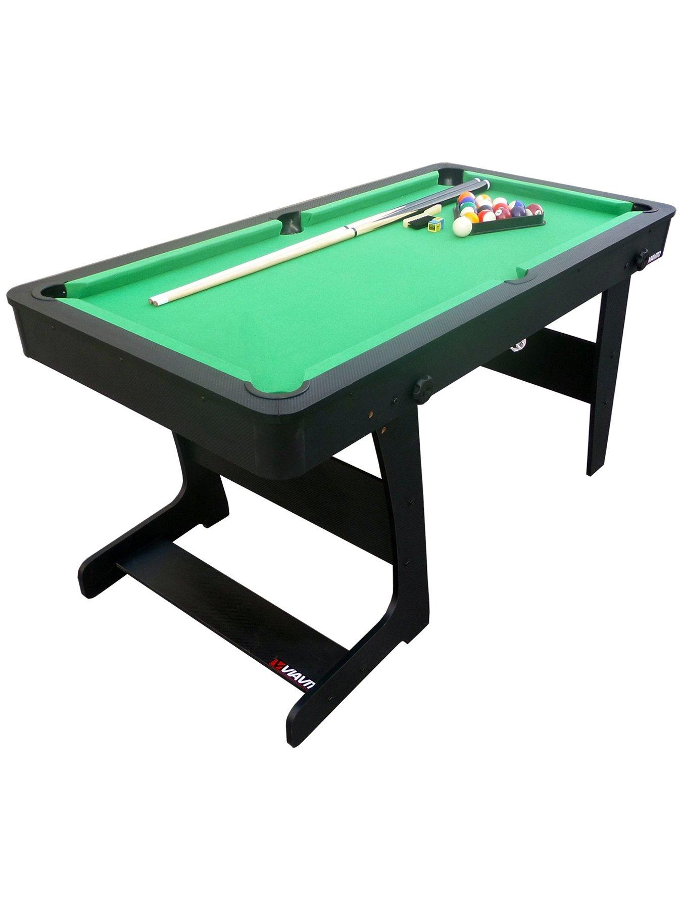 Viavito PT100X 5ft Folding Pool Table For Easy Convenient Storage With ...