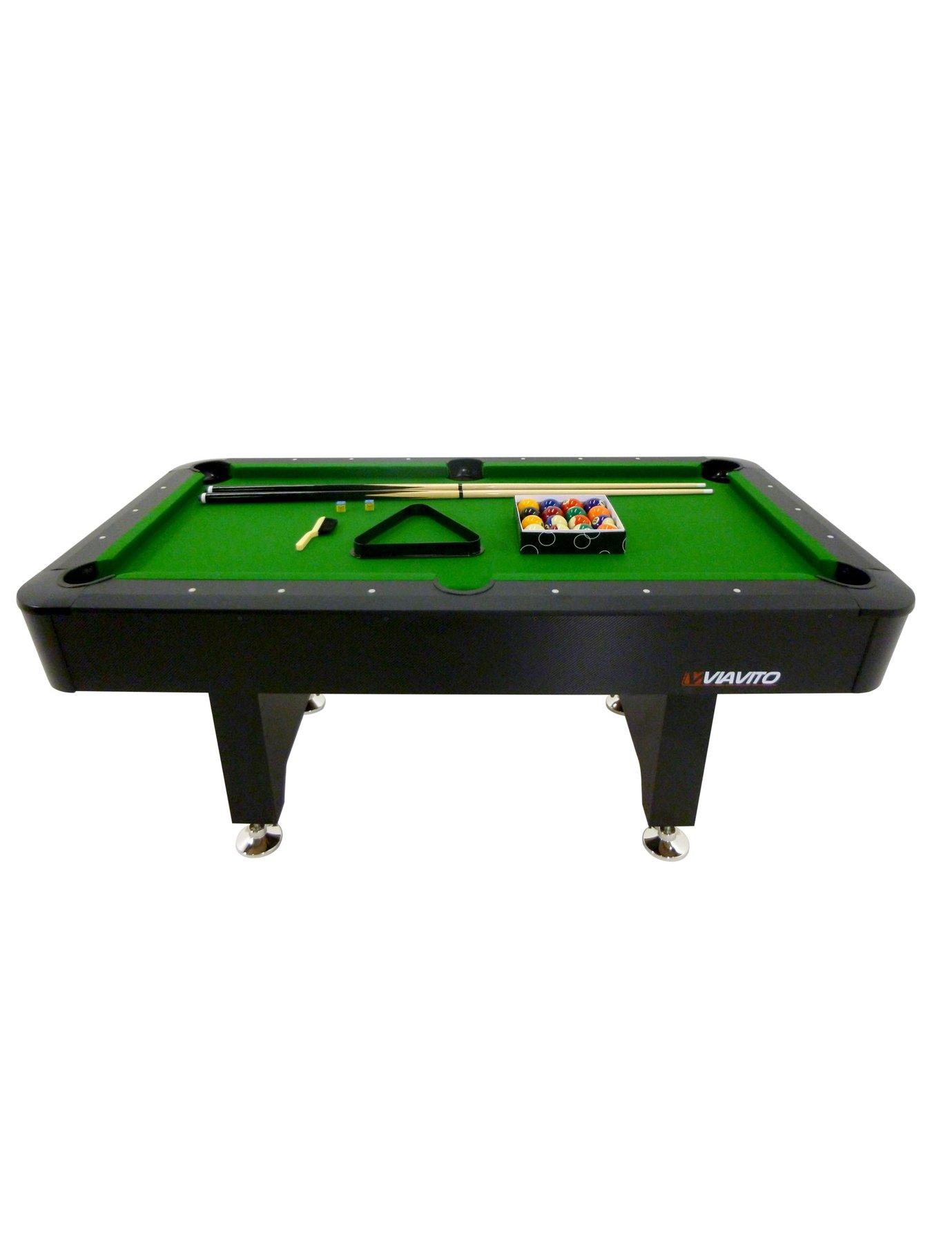 Viavito PT200 6ft Pool Table - Adjustable Feet for Level Playing ...