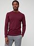  image of everyday-cotton-rich-crew-neck-jumper-red
