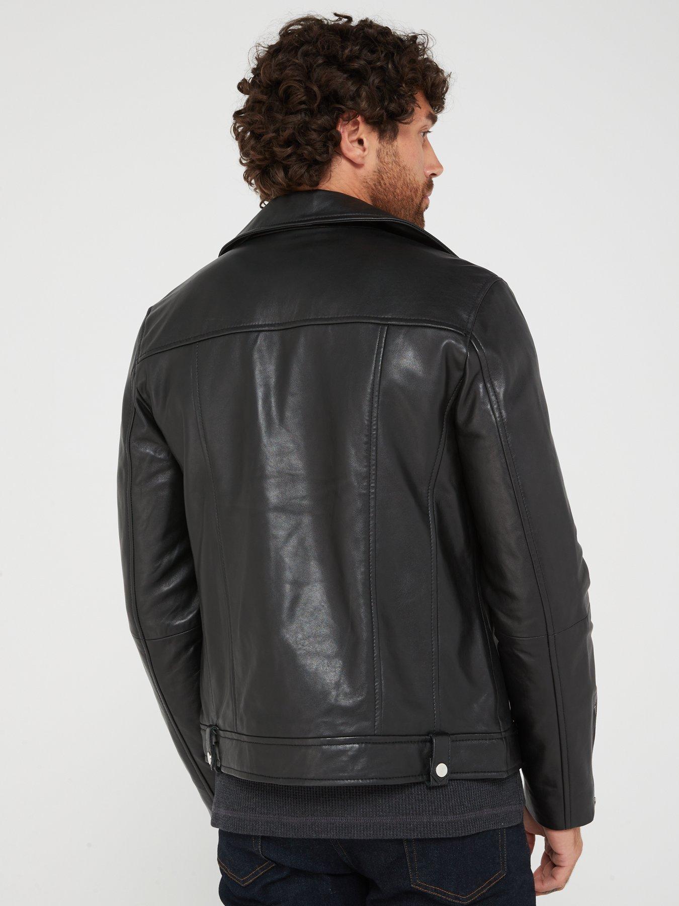 Very Man Leather Biker Jacket